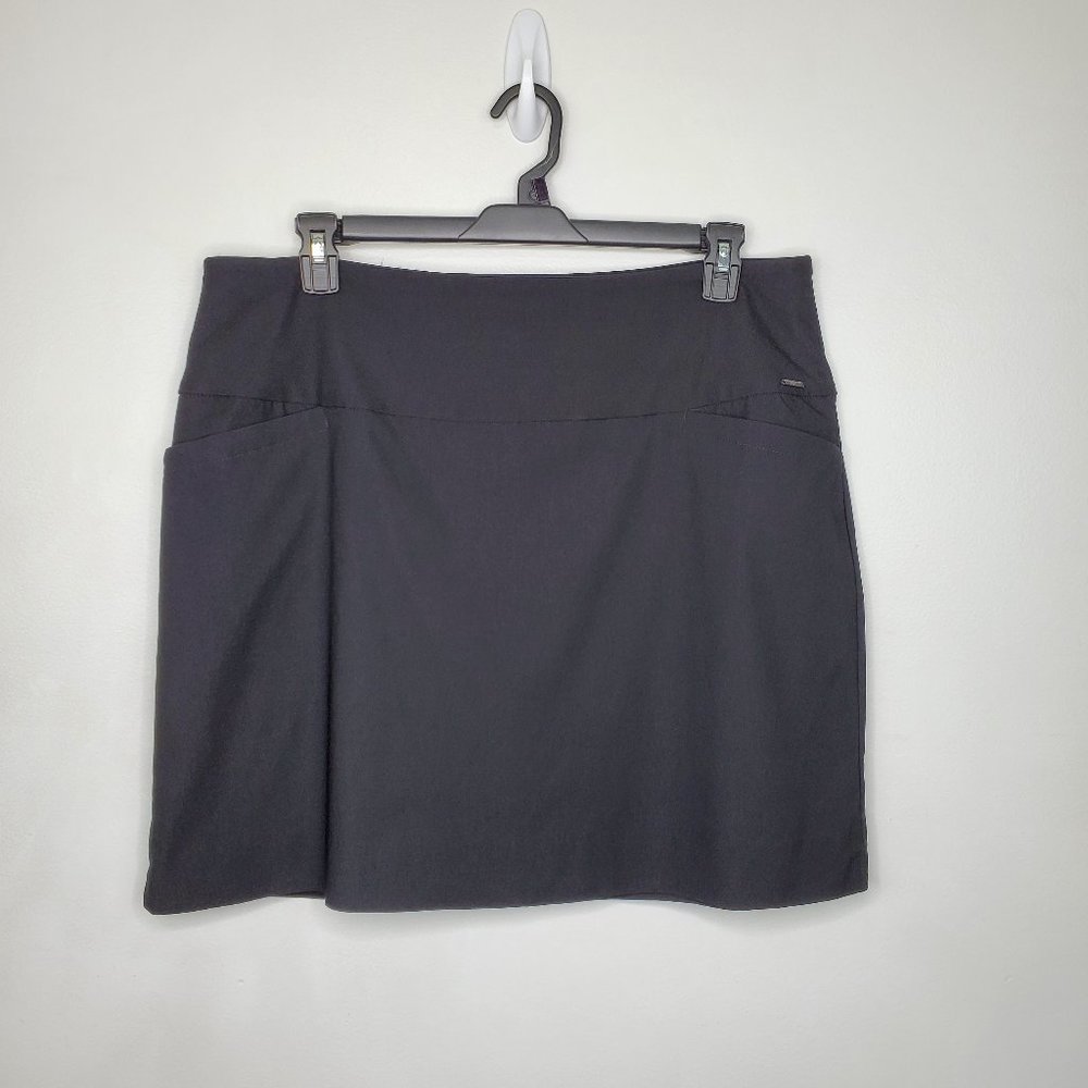 S.C. & Co. Sportswear Tummy Control Waistband Pull-On Black Skort Size XXL